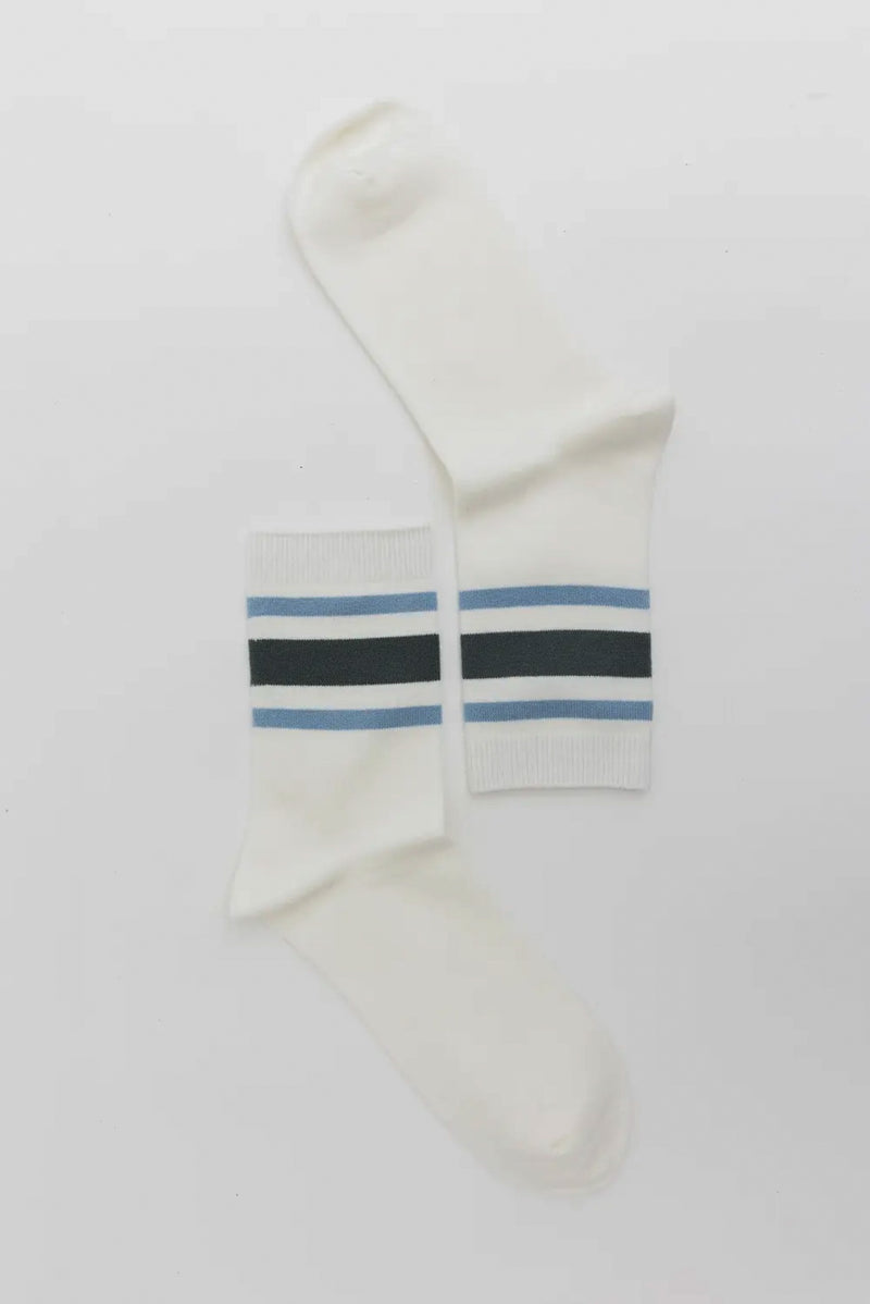 Retro Stripe Crew Socks