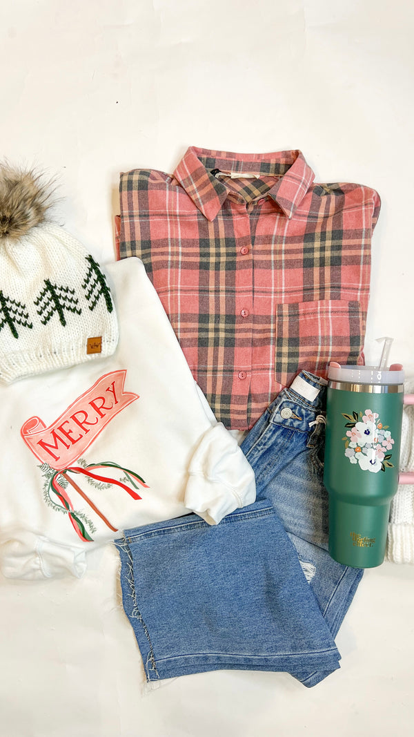 Pink Plaid Flannel