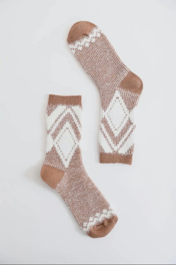 Soft Diamond Pattern Sock