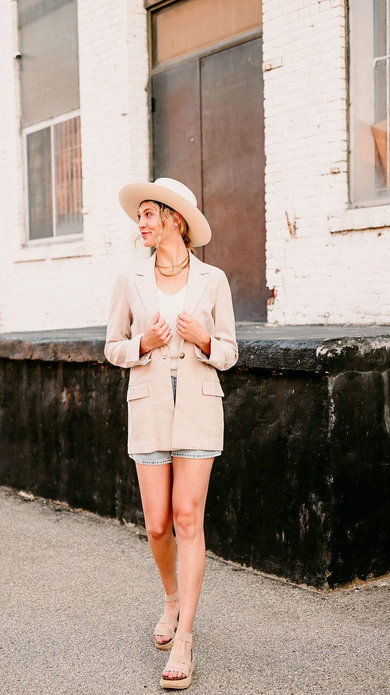 Beige Everyday Blazer