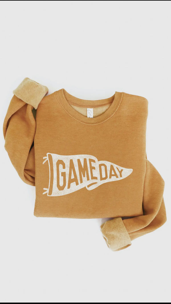Mustard GameDay Crewneck Sweatshirt