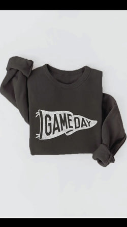 Black GameDay Crewneck