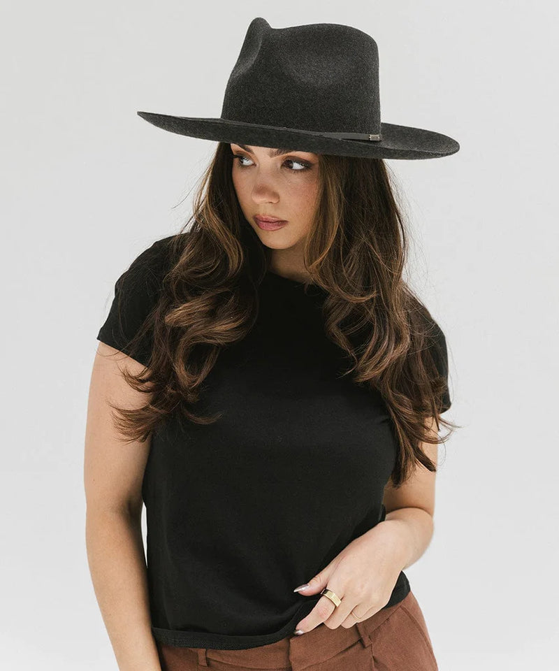 Gigi Pip Rowan Fedora Mix Charcoal