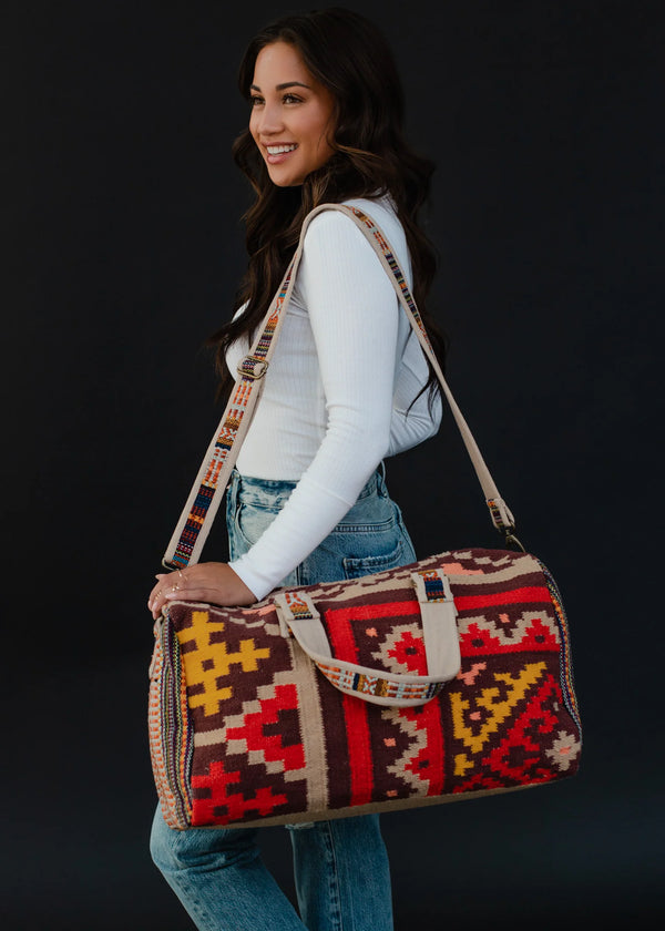 Sunrise Skies Aztec Duffle