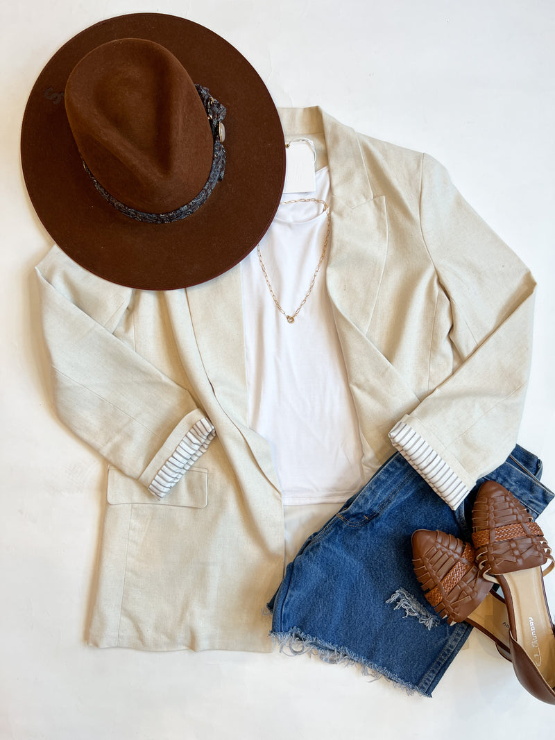 Meredith Linen Blazer