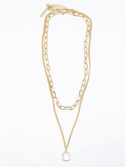 Oval Link + Pendant Necklace