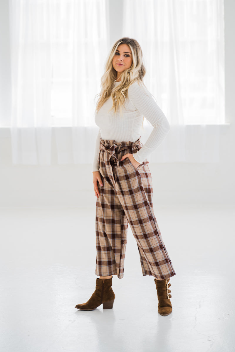 Penny Plaid Trousers
