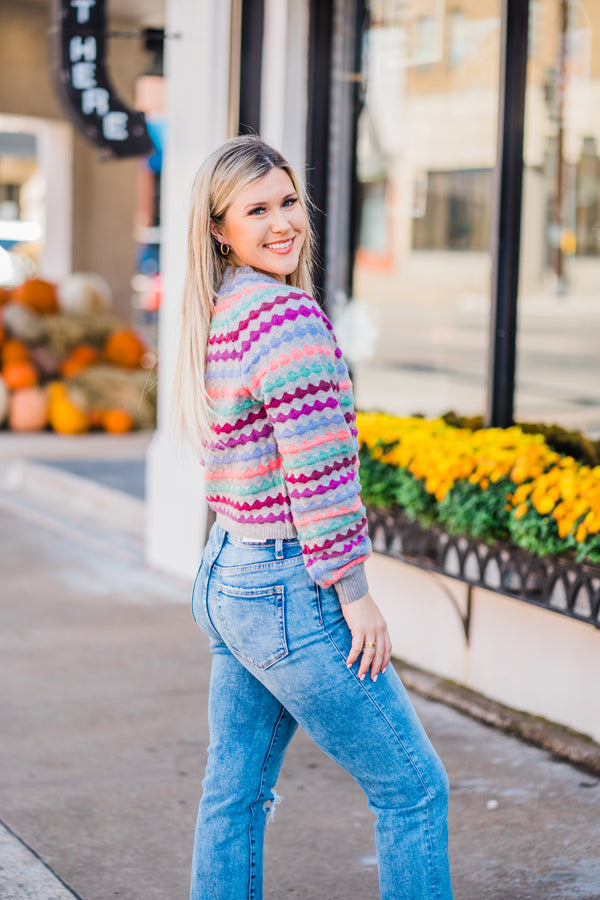 Sumner Bubble Striped Sweater