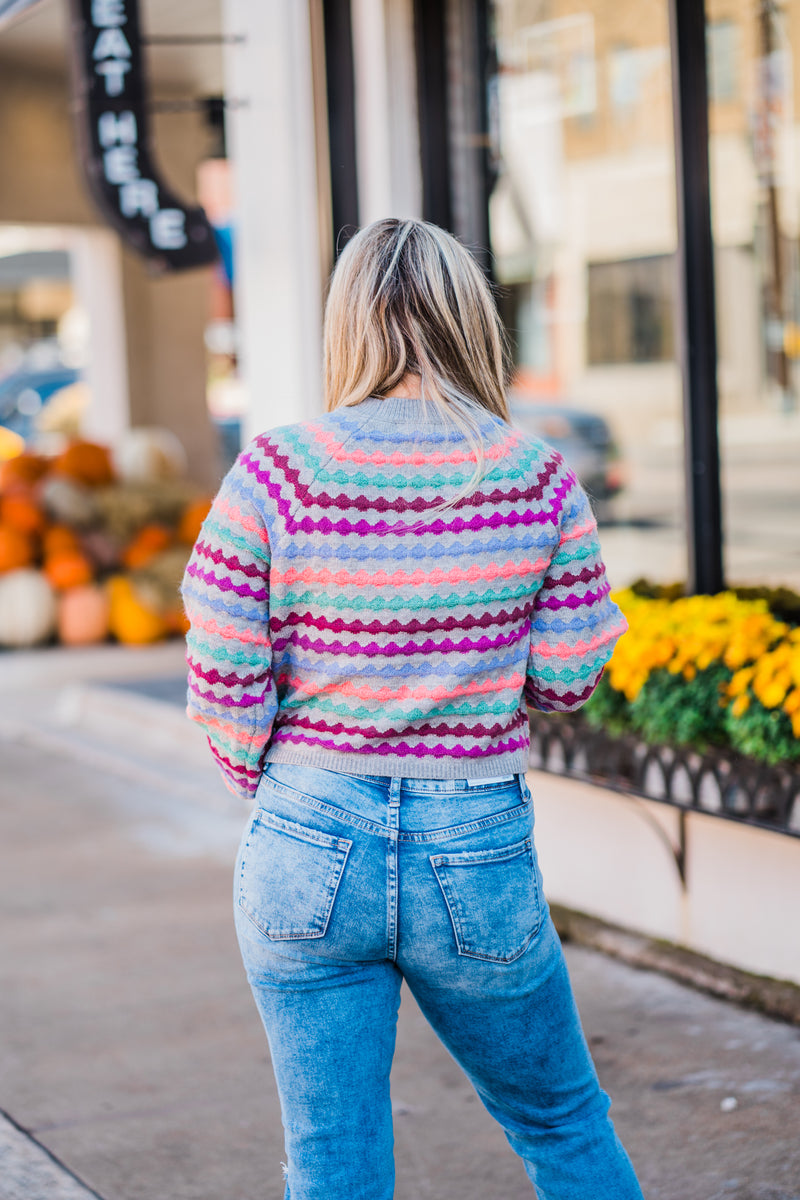 Sumner Bubble Striped Sweater