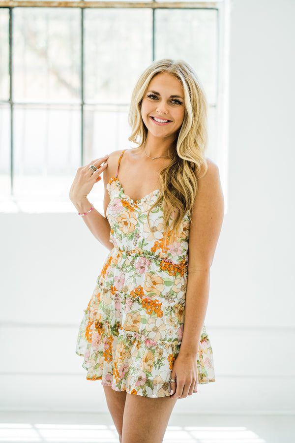 Sundown Floral Romper