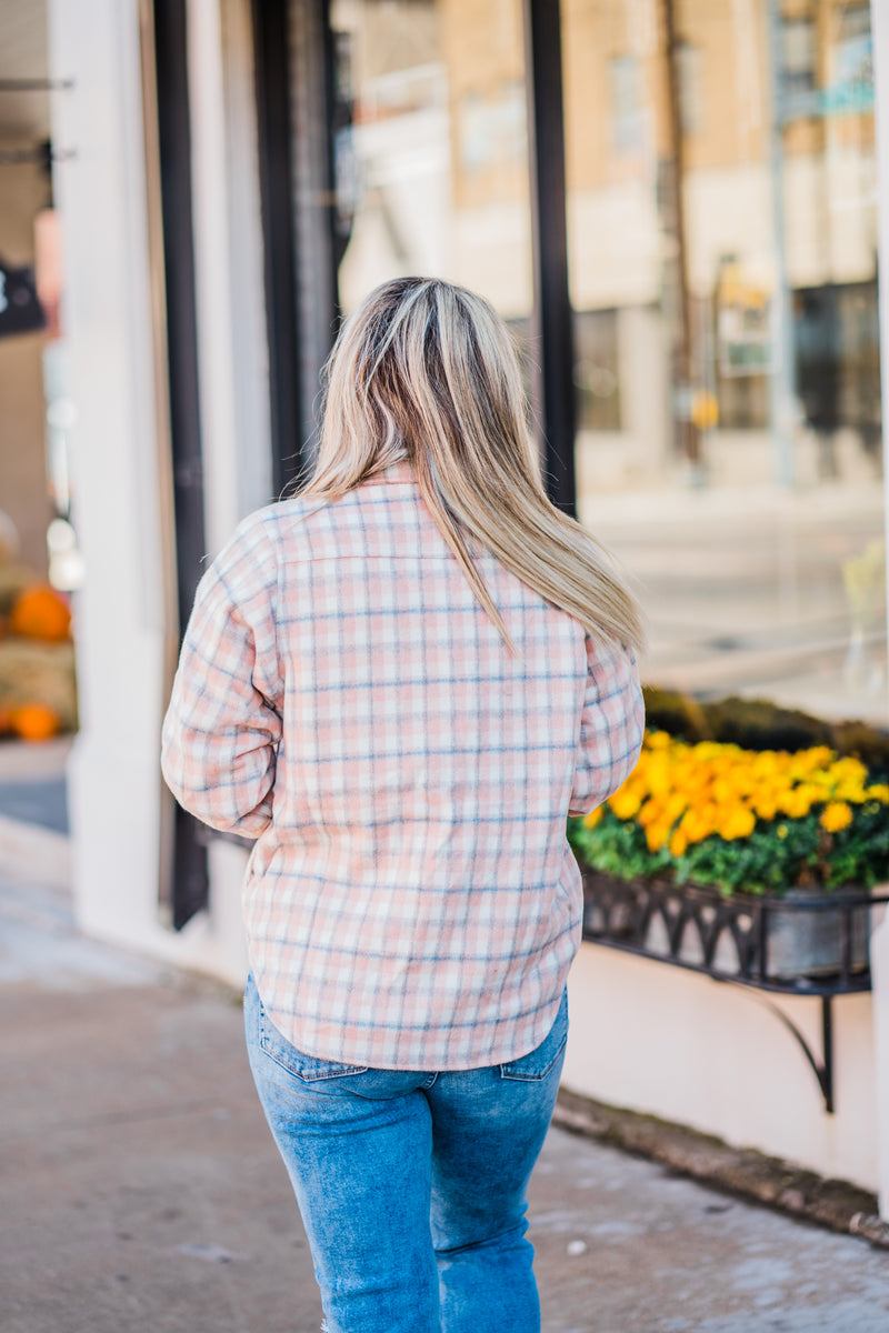Dreamy Days Fleece Lined Plaid Jacket