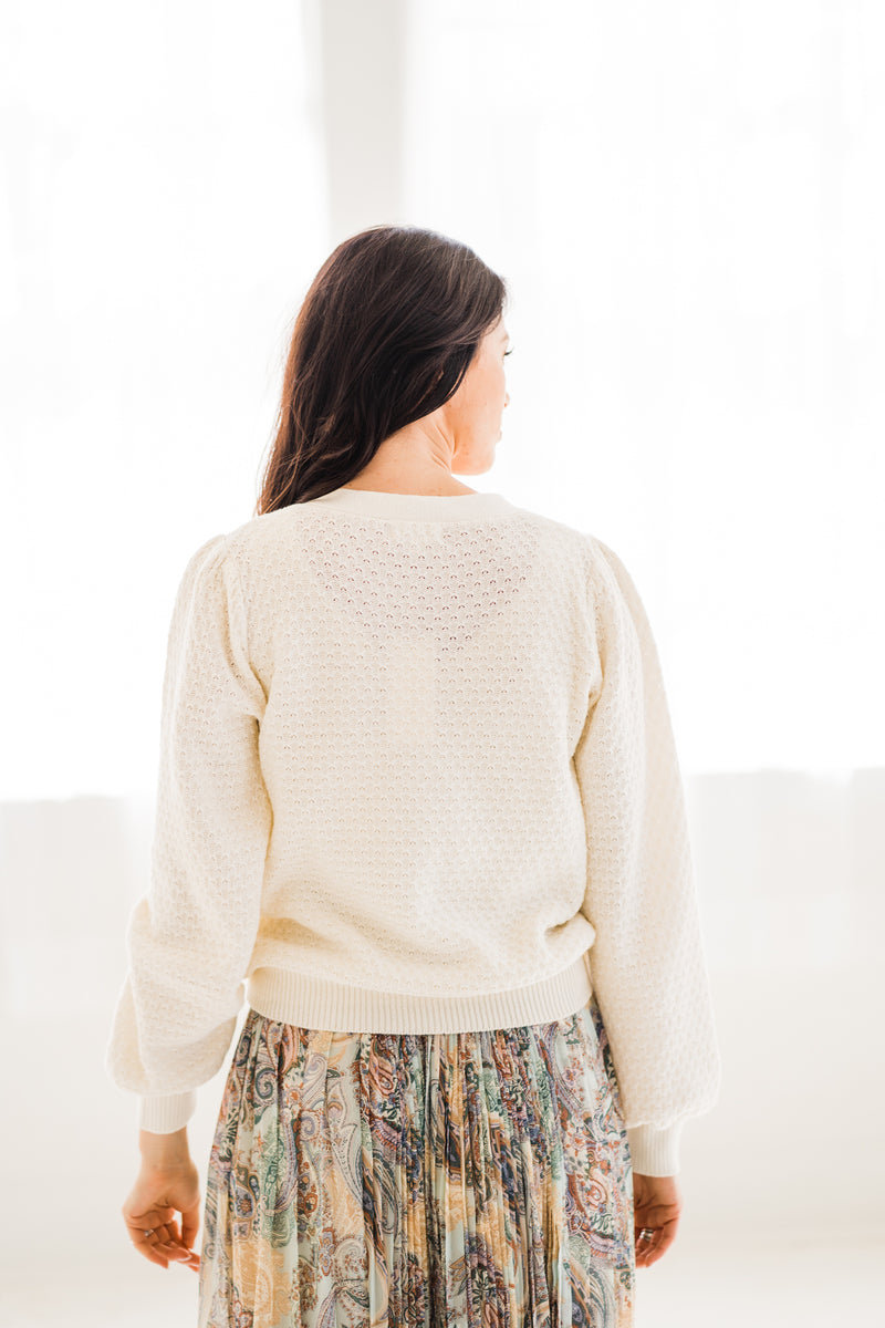 Sunday Best Ivory Cardigan