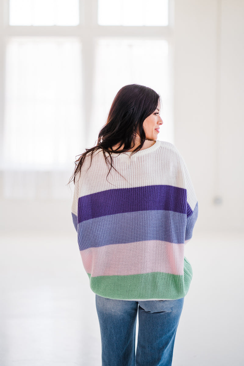 Chrissy Color Block Sweater