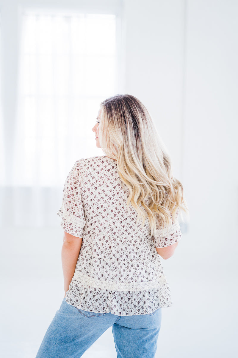 Tiered Printed Top