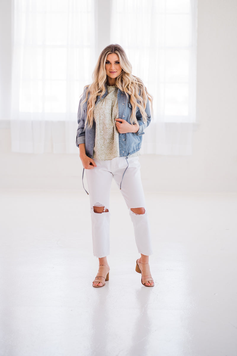Front Pocket Denim Jacket