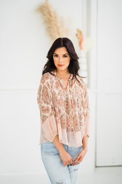 Boho Sheer Top