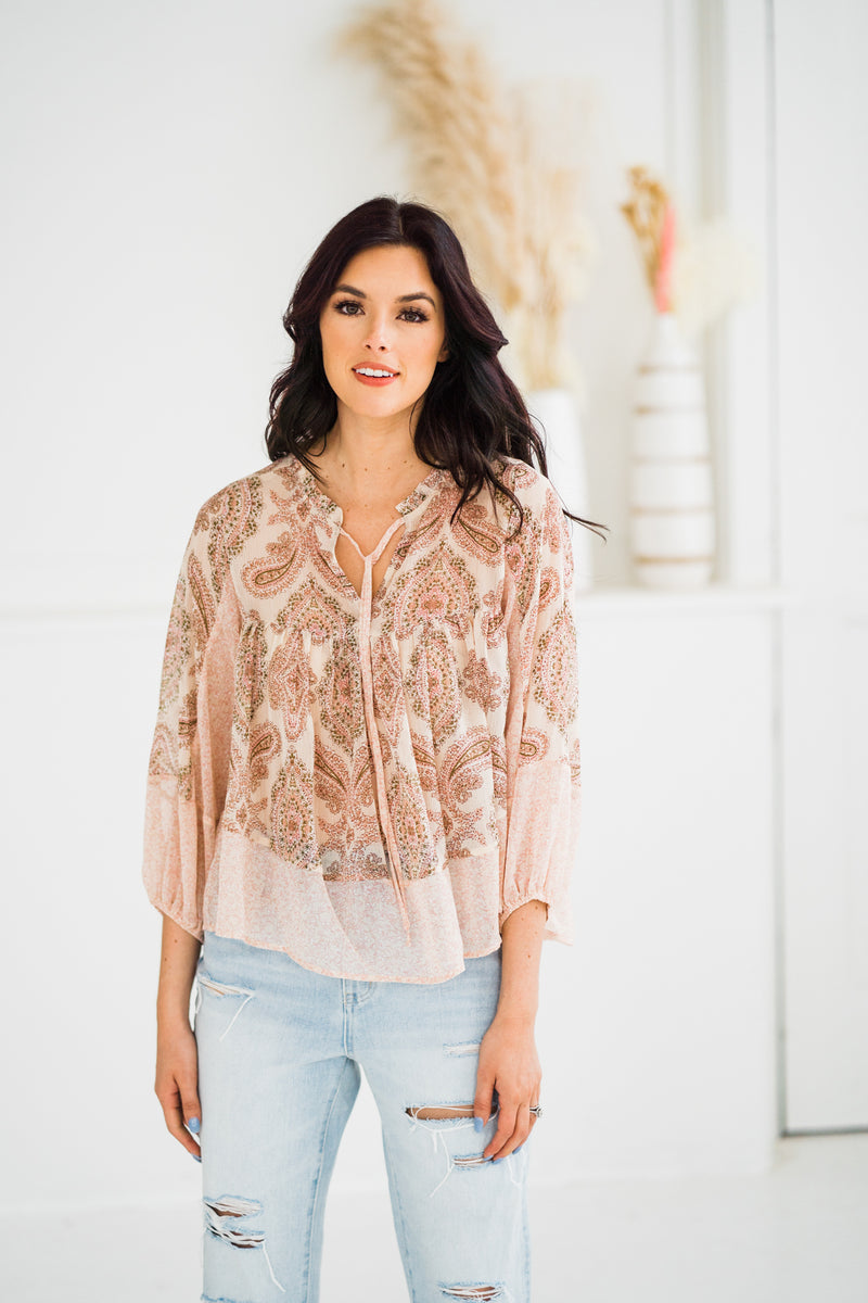 Boho Sheer Top