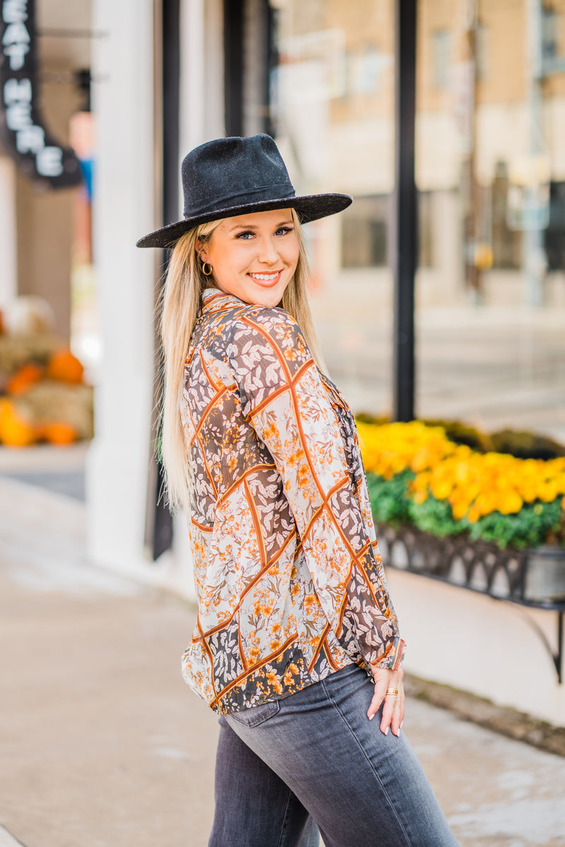 Mara Patchwork Floral Top