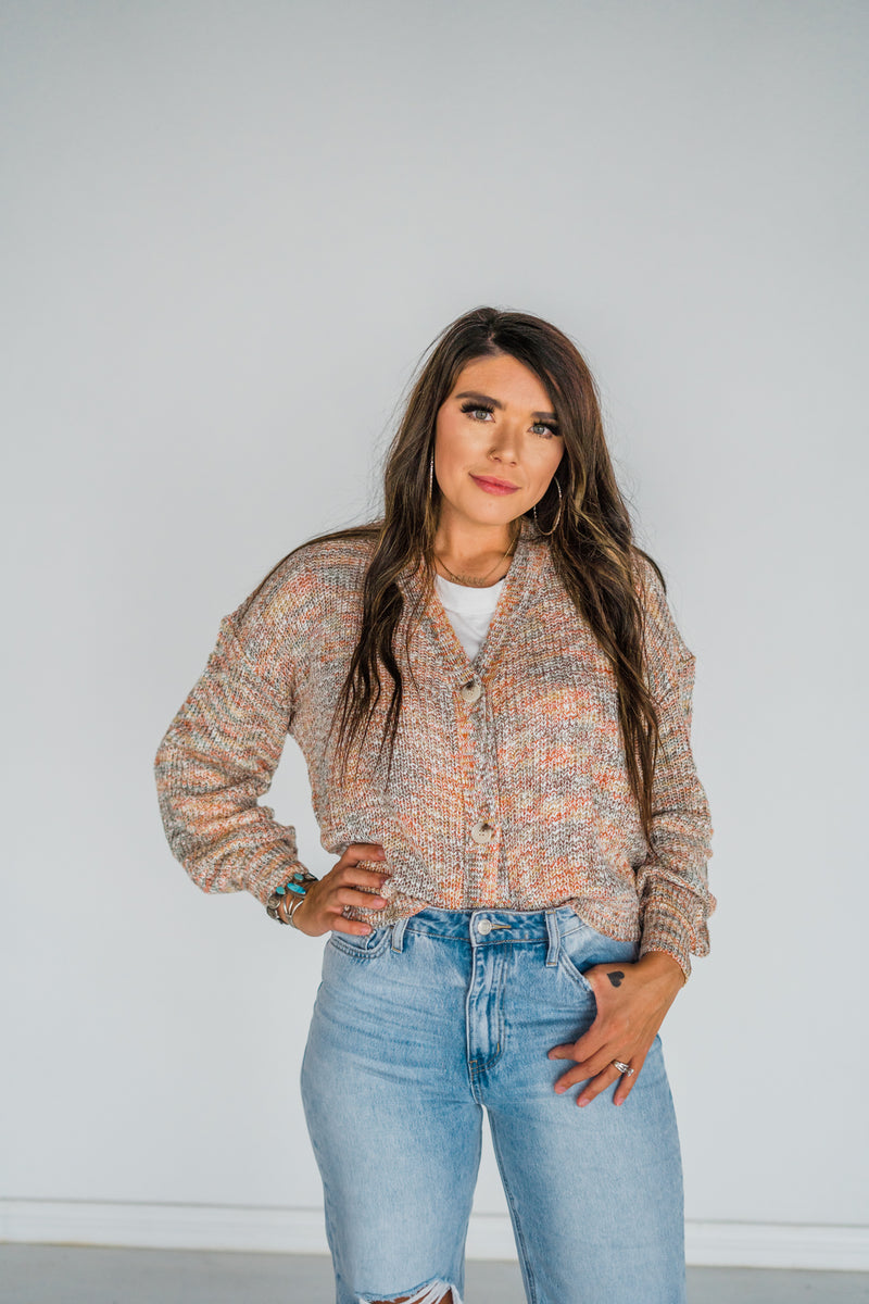 Pippa Mixed Knit Cardi