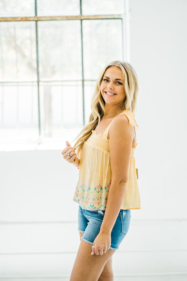 Dandelion Embroidered Tank