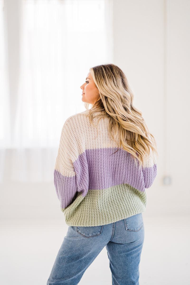Marissa Color Block Knit Sweater