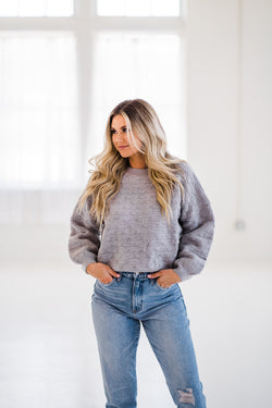 Louie Grey Textured Sweater