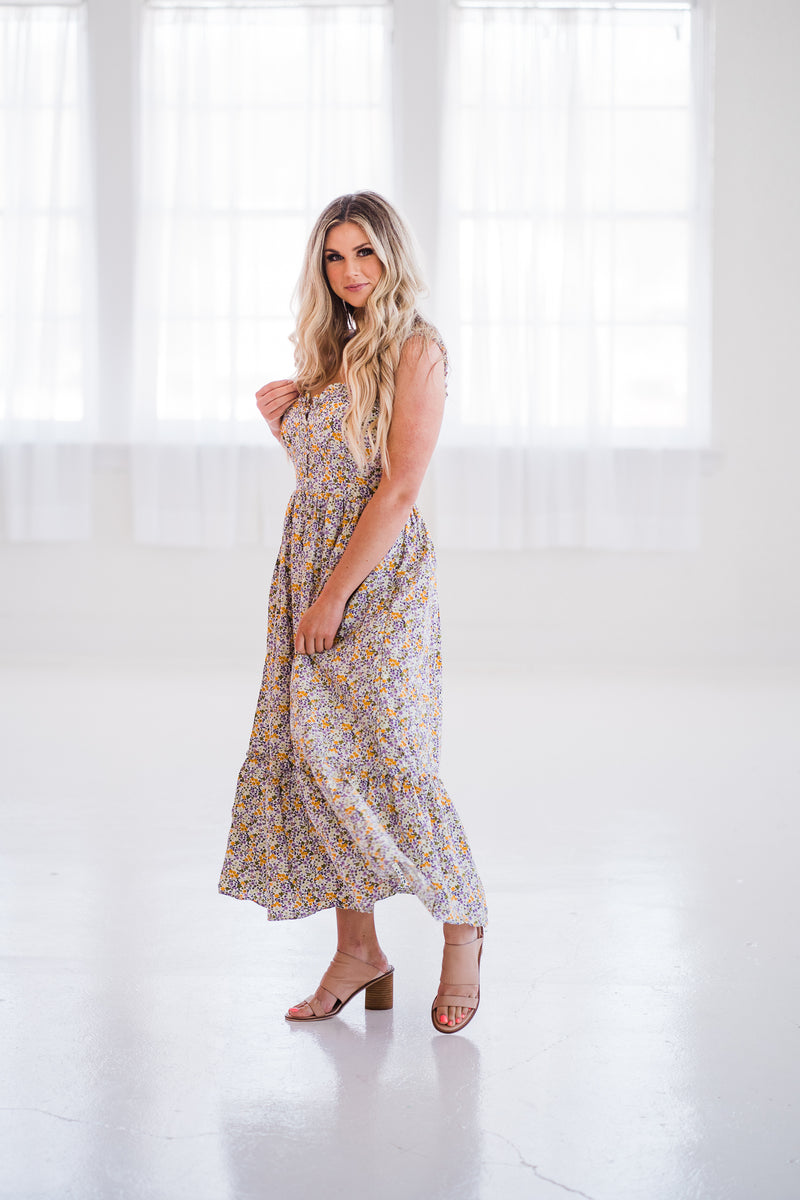 Oasis Floral Midi Dress