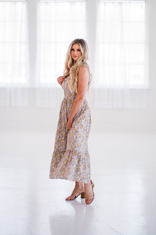 Oasis Floral Midi Dress