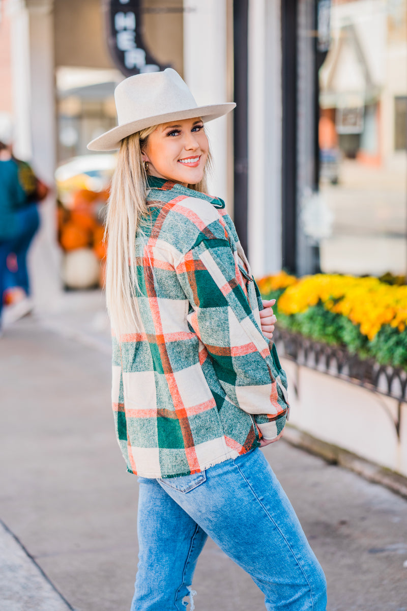 Winter Plaid Flannel Jacket