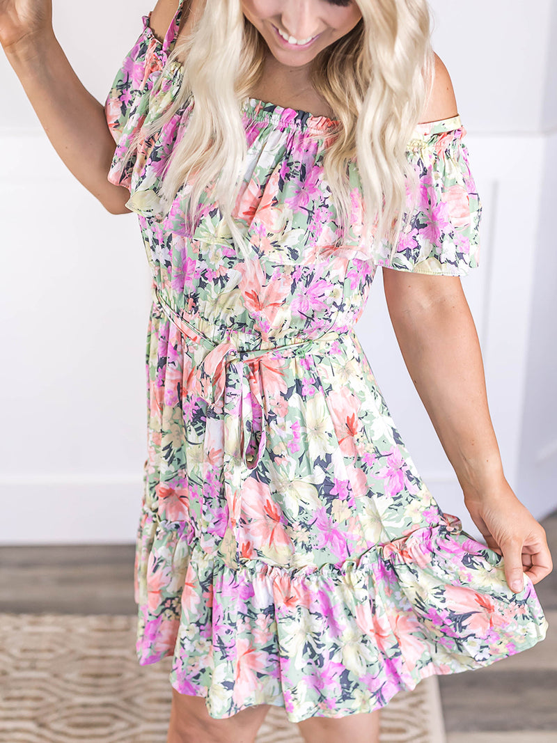 Luci Multi Floral Dress