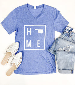 HOME Light Blue Oklahoma Tee