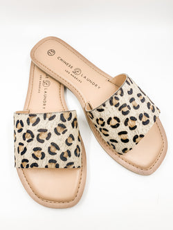 Regina Leopard Sandal