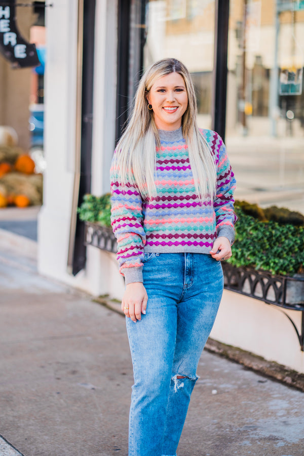 Sumner Bubble Striped Sweater