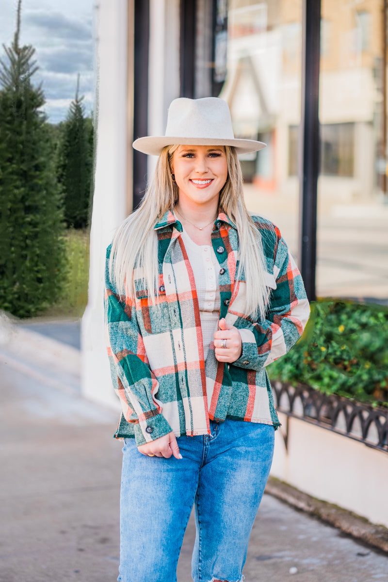 Winter Plaid Flannel Jacket