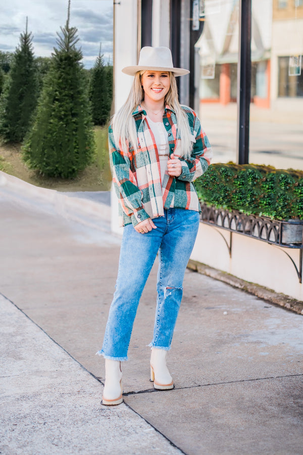 Winter Plaid Flannel Jacket