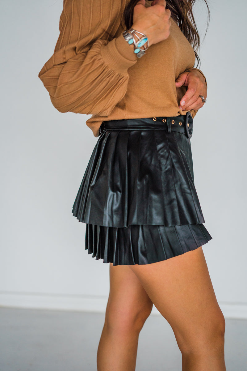 Maxwell Faux Leather Mini Skirt