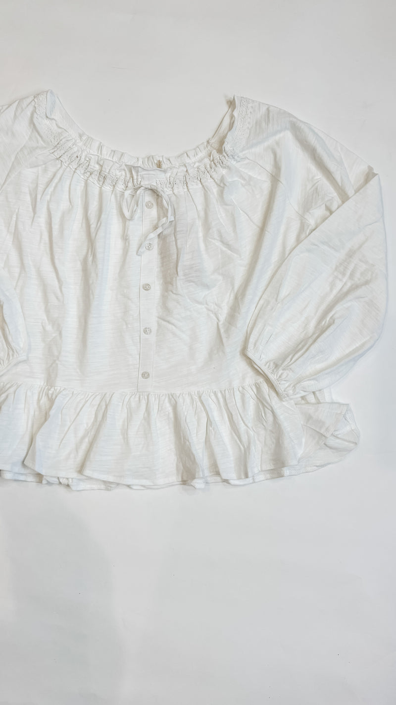 Ivory Cotton Blouse