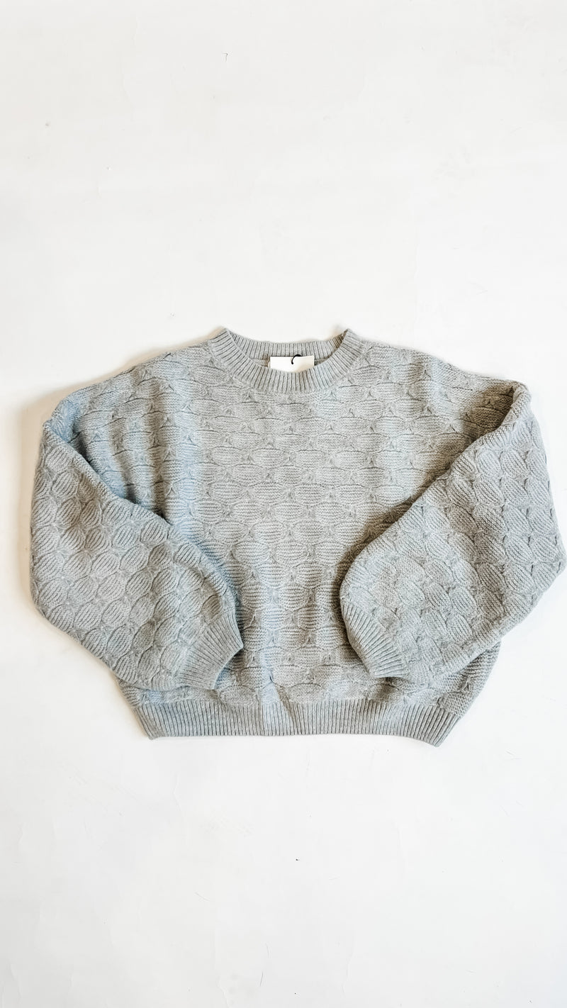 Louie Grey Textured Sweater