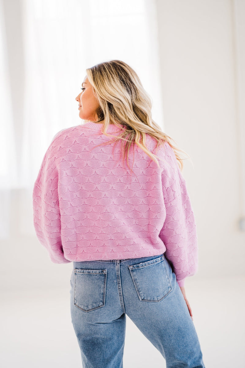 Brighten Up in Pink Sweater
