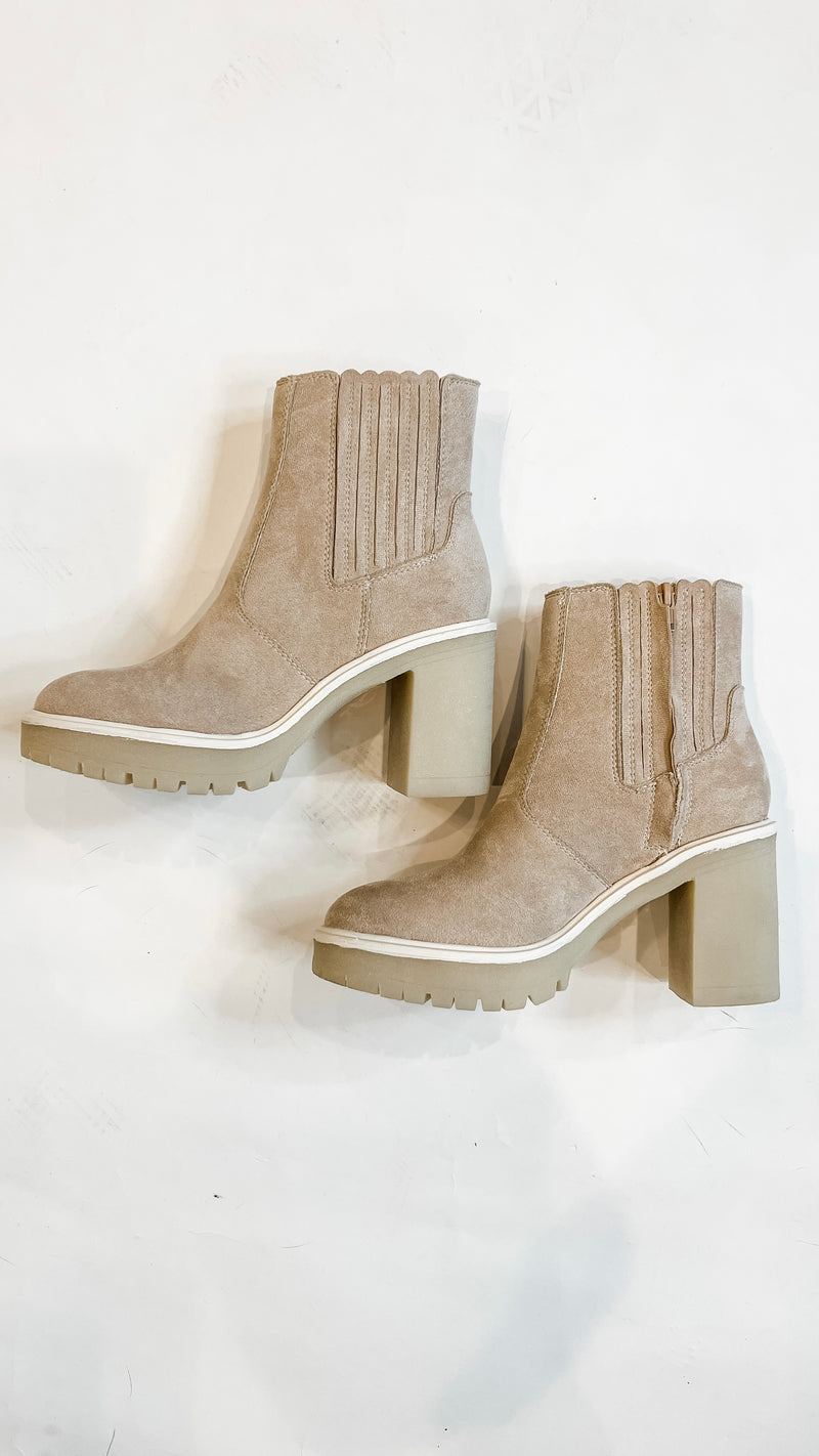 Anastasia Cream Suede Boot