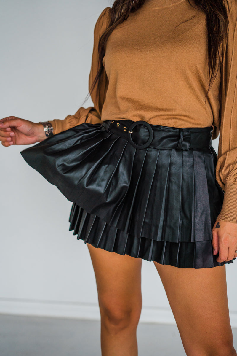 Maxwell Faux Leather Mini Skirt