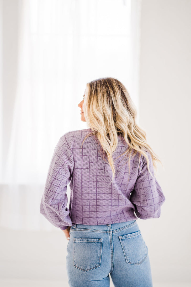 Patterned Lilac Sweater