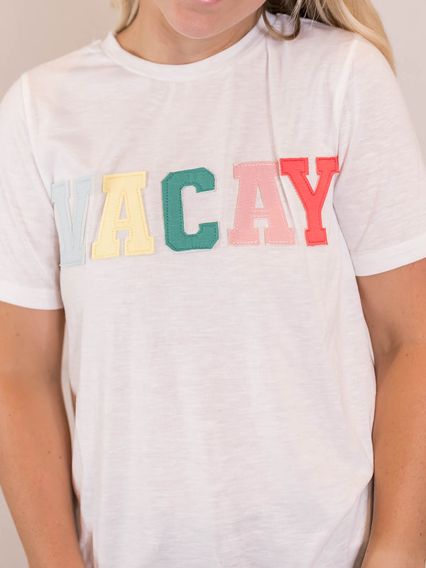 "VACAY" Stitched Tee